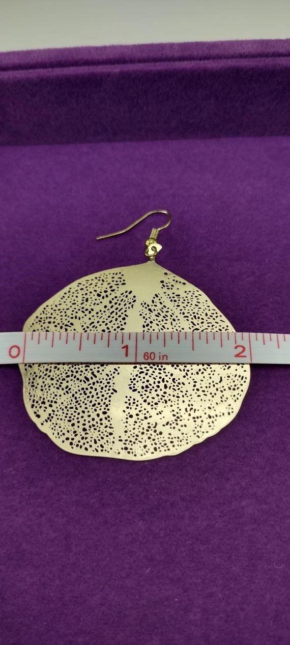 Leaf Earrings, leaf skeleton dangle earrings - image 6