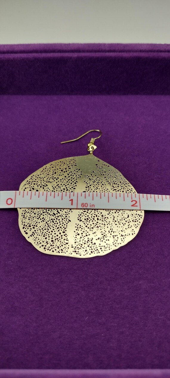 Leaf Earrings, leaf skeleton dangle earrings - image 7