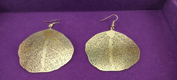Leaf Earrings, leaf skeleton dangle earrings - image 3