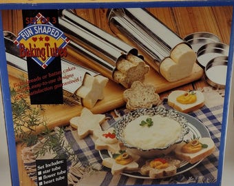 Set of 3 Bread Baking Tubes- Fun Shaped Baking Tubes