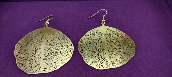 Leaf Earrings, leaf skeleton dangle earrings - image 8