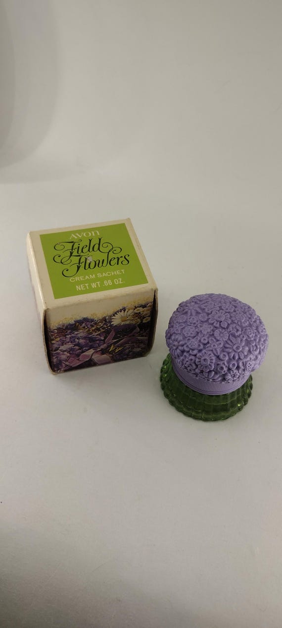 Avon Field Flowers Cream Sachet Container