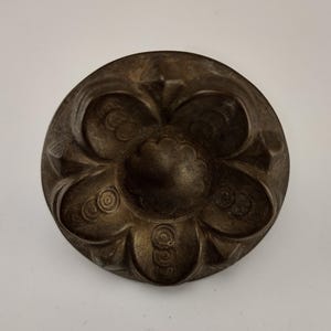 Antique Flower Drawer Pull, Floral Drawer Knob