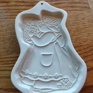 Longaberger Keramik Mama Bunny Baby Bunny Backform, 1994