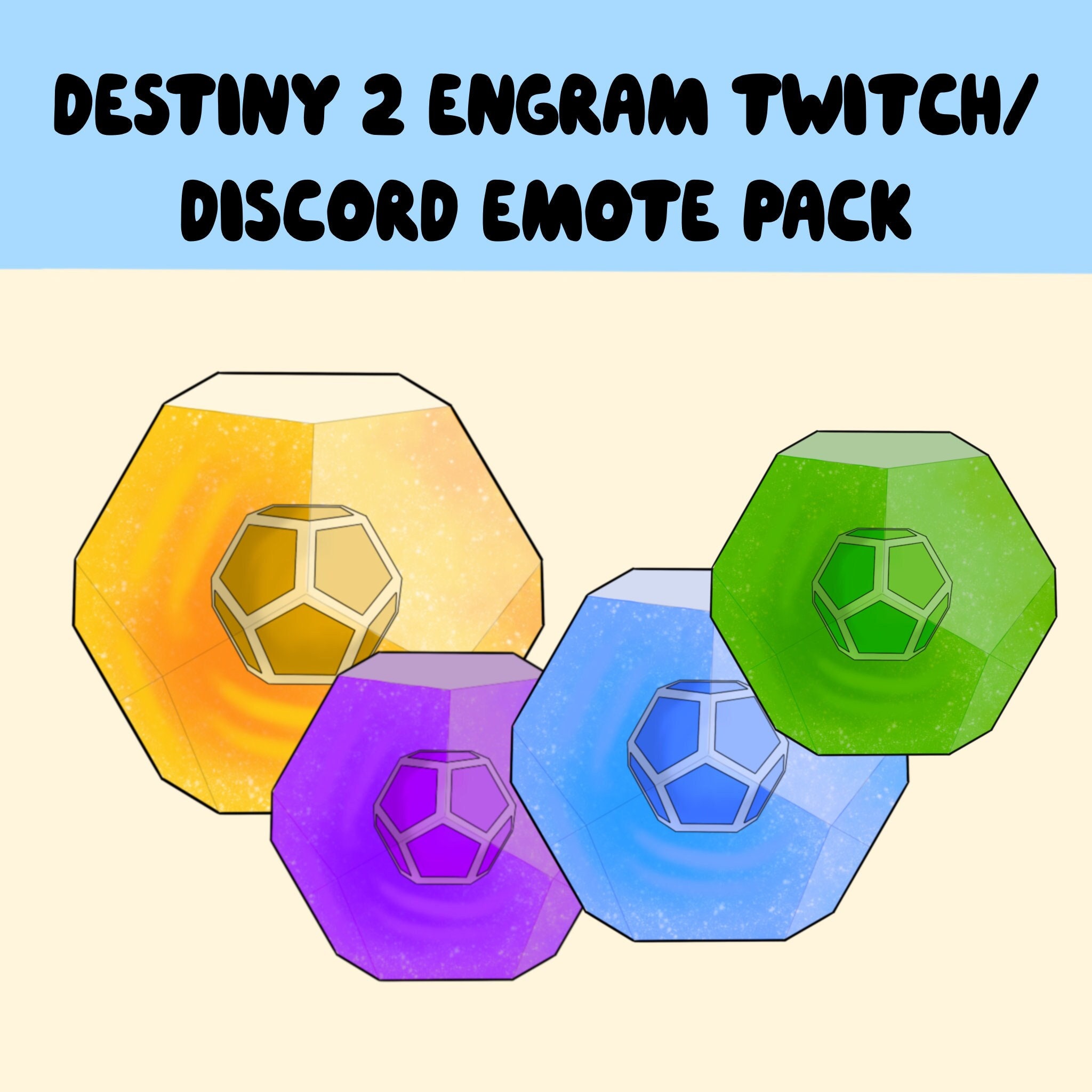 Destiny 2 emotes Witch Queen - 3 emote pack for Twitch Discord