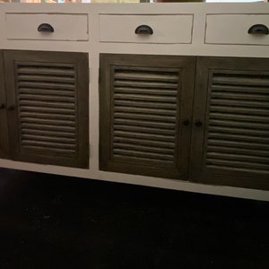 Reclaimed Wood Shutter Door Sideboard