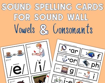 Sound Spelling Cards for Sound Wall
