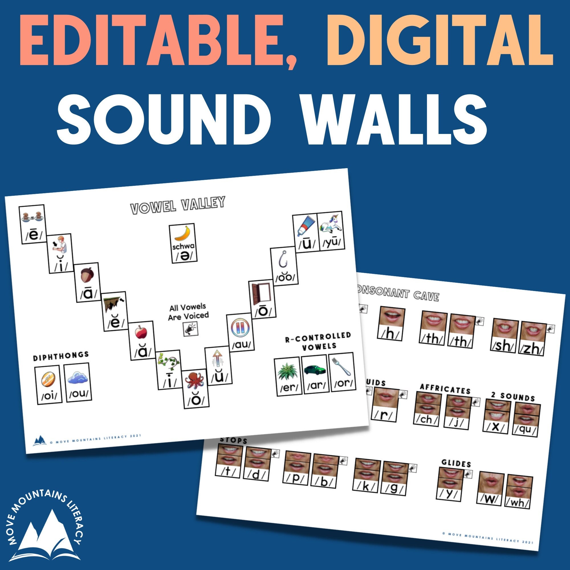 editable-digital-sound-wall-etsy for Vowel Valley Printable Pdf Free Download Editable, Digital Sound Wall - Etsy for Vowel Valley Printable Pdf Free Download