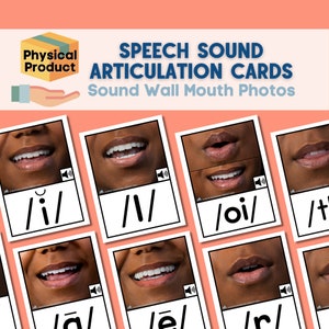 Sound Wall Mouth Picture Cards | Science of Reading | Articulation | Set 2