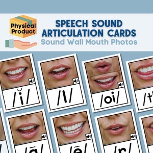 Sound Wall Mouth Picture Cards | Science of Reading | Articulation | Set 1
