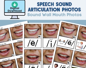 Mouth Pictures for Sound Wall - Set 1