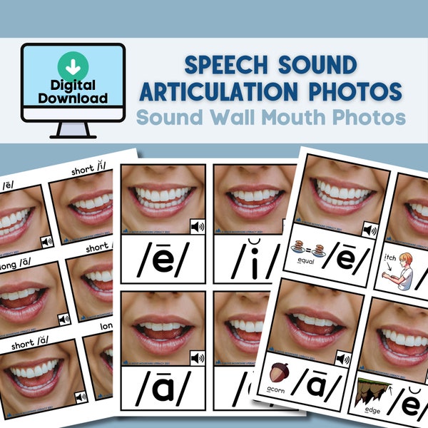 Mouth Pictures for Sound Wall - Set 1