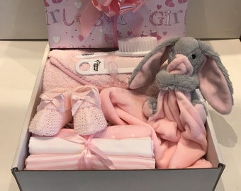 Baby Girl Gift Hamper Basket Maternity Shower Gift Baby New Baby Girl Gift Idea