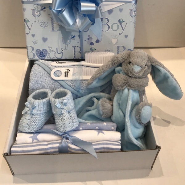 Baby Boy Gift Hamper Basket Maternity Shower Gift Baby New Baby Boy Gift Idea