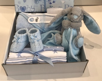 Baby Boy Gift Hamper Basket Maternity Shower Gift Baby New Baby Boy Gift Idea