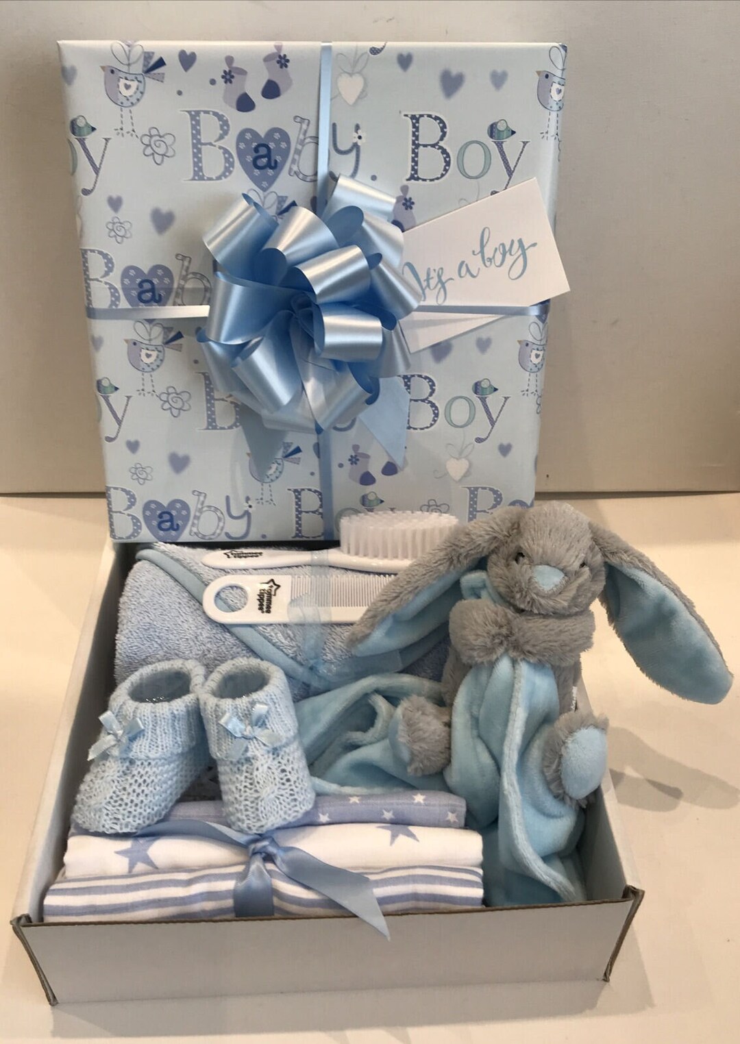 Baby Boy Gift Hamper Basket Maternity Shower Gift Baby New Baby Boy