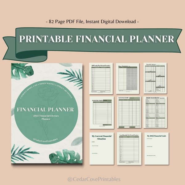 Ultimate Financial Planner Printable, Digital Download PDF file for Goodnotes 5 and Notability