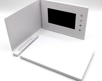 Customizable video greeting card | LCD IPS greeting card, blank greeting card, unique greeting card, 6-inch screen, HD, 1GB memory