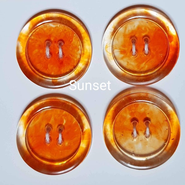 Resin Buttons - Sunset