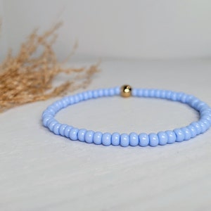 Light purple periwinkle bracelet | Spring | Easter | Baby bracelet | Mama and me | Clasp bracelet | Stretch bracelet | Baby jewelry