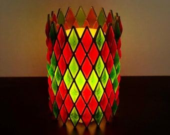 Retro Christmas Swag LED Candle Shade