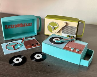 Mini 60s Record Player Bluetooth Speaker Case