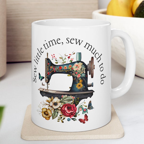 Sewing machine mug, vintage Sewing machine, Sewing Lover Gift, Funny Sew mug, Sewing mug,  Crafter Mom Gift, Sewing Lover mug, grandma gift