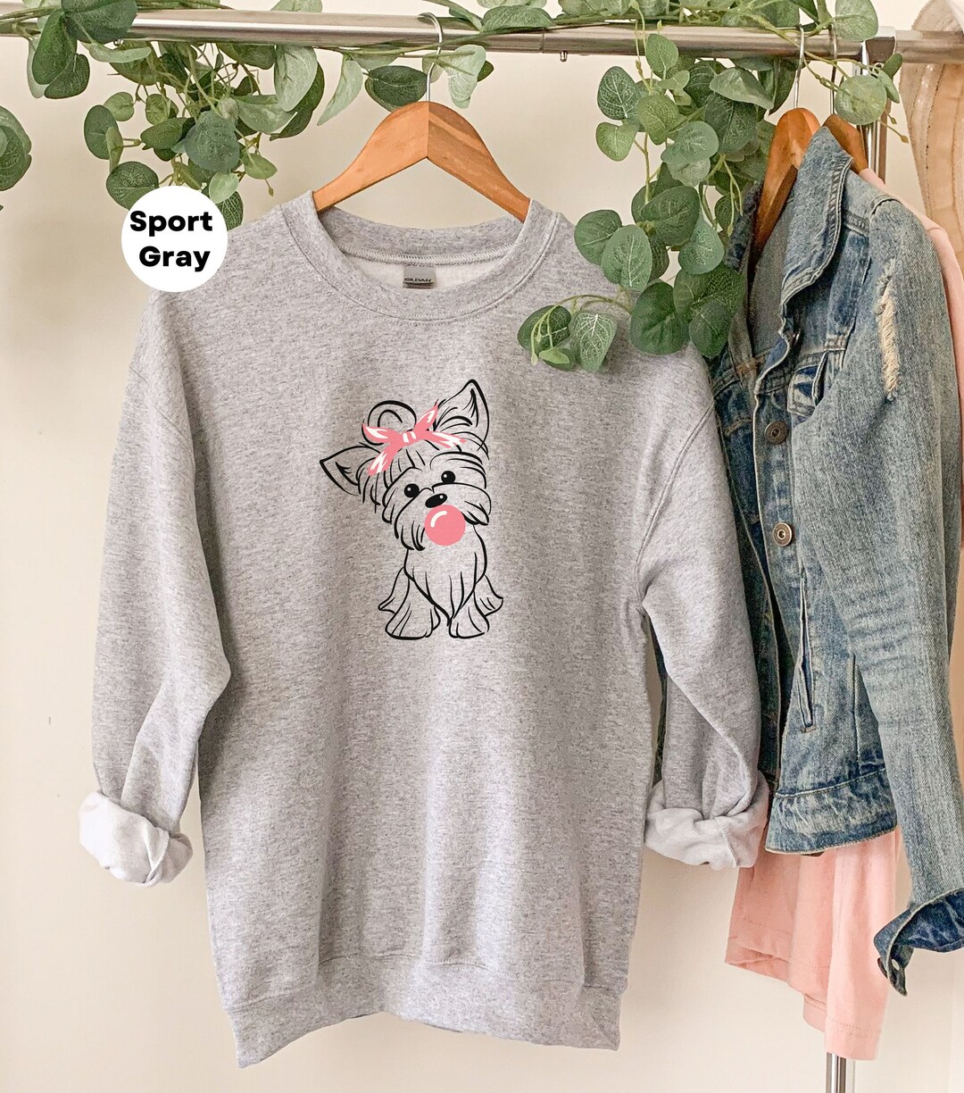 Yorkshire Terrier Sweatshirt
 Yorkie Mama Sweatshirt Yorkshire Terrier Sweatshirt Dog Mom Sweater