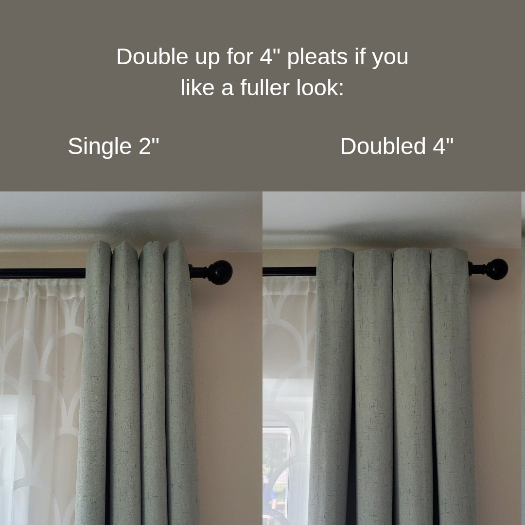 16 Curtain Spacers, Grommet Spacers, Drapes Spacers, Curtain Shapers