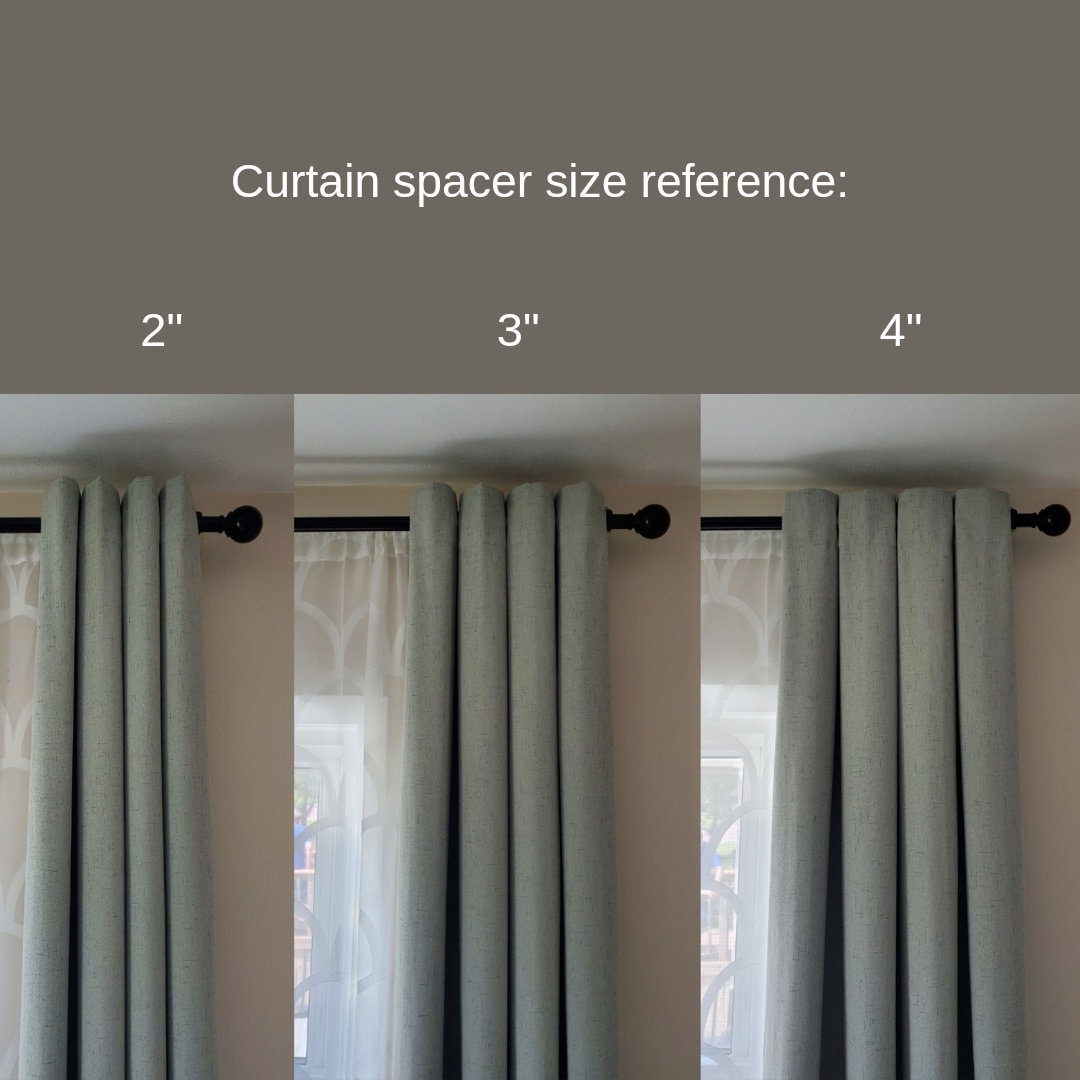 16 Curtain Spacers Grommet Spacers Drapes Spacers Curtain Etsy