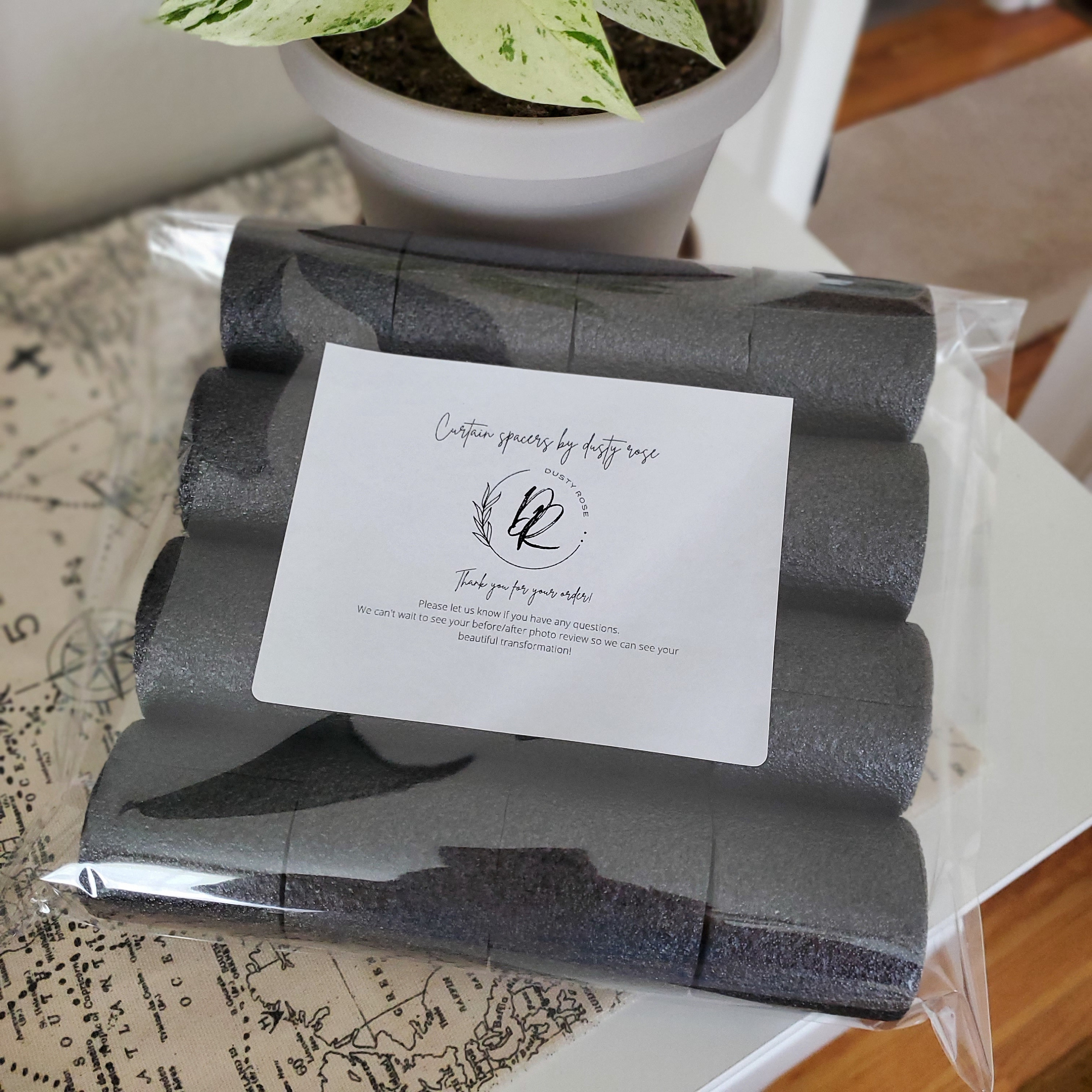 16 Curtain Spacers, Grommet Spacers, Drapes Spacers, Curtain Shapers