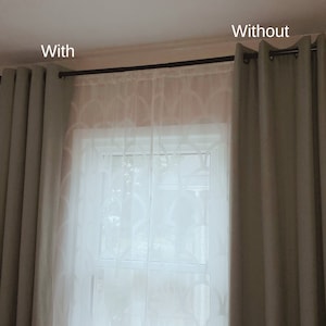 16 Curtain Spacers, Grommet Spacers, Drapes Spacers, Curtain Shapers, Curtain Accessories, Pleats. Set of 16 2&quot; Spacers.