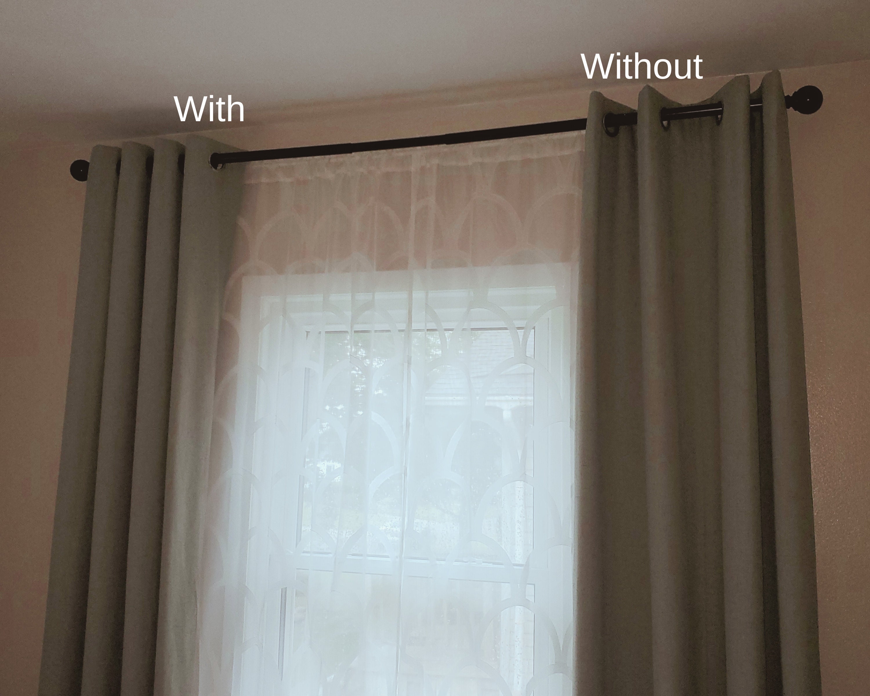  Curtain Spacers (Large) - Curtain Shapers - Drapery Spacers -  Curtains - Curtain Accessories - Pleats : Home & Kitchen