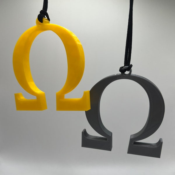 God of War Omega Logo Inspired Car Home Ornament // Christmas Ornament Hanging Decoration