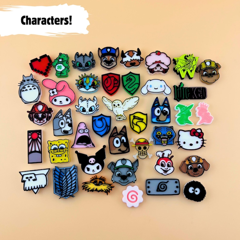 Custom Character Charms (set of 10) - DIY Bracelet & Kandi Crafts - Etsy
