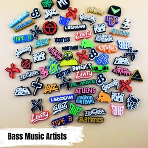 Bass Music Artist Bead Lot Random EDM Bass DJs Kandi Beads for Festival Season Friendship Charms Bracelets Perlers Gifts Bass Music Fan Gift