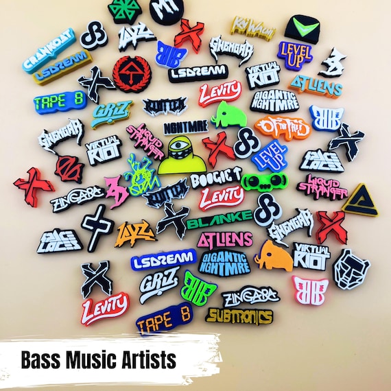 Bass Music Artist Bead Lot: EDM DJ Charms for Kandi Bracelets