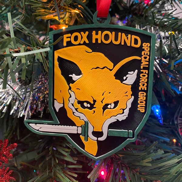 Metal Gear Solid Foxhound Gamer Hanging Decor Christmas Ornament