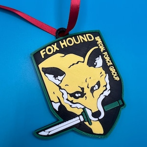 Metal Gear Solid Foxhound Gamer Hanging Decor Christmas Ornament UPDATED