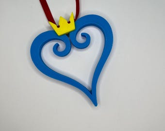 Kingdom Hearts Logo Christmas Ornament Decoration / Video Game GLITTER Option