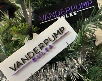 Vanderpump Rules Logo Inspired Christmas Hanging Ornament Decoration