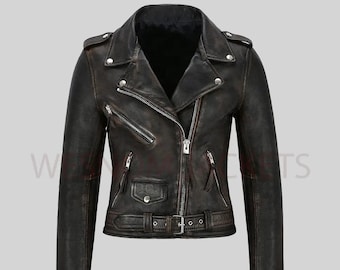 Leather Jacket Women - Etsy