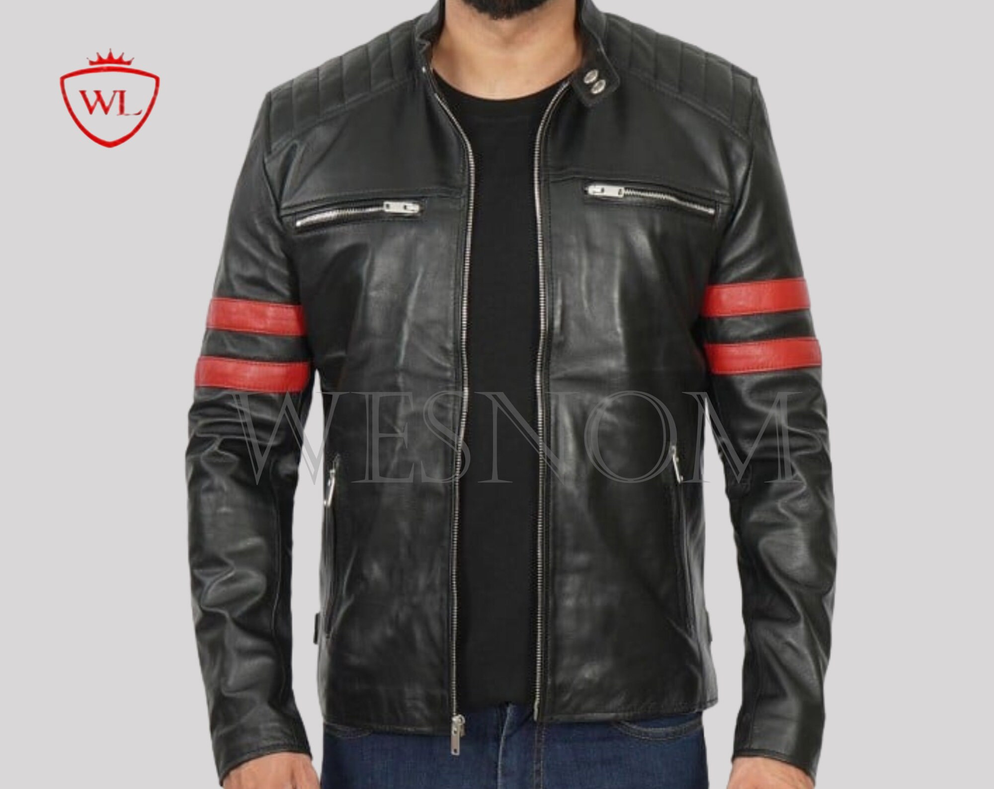 X Men Wolverine Leather Jacket, Xmen Wolverine Black Leather Jacket - Etsy