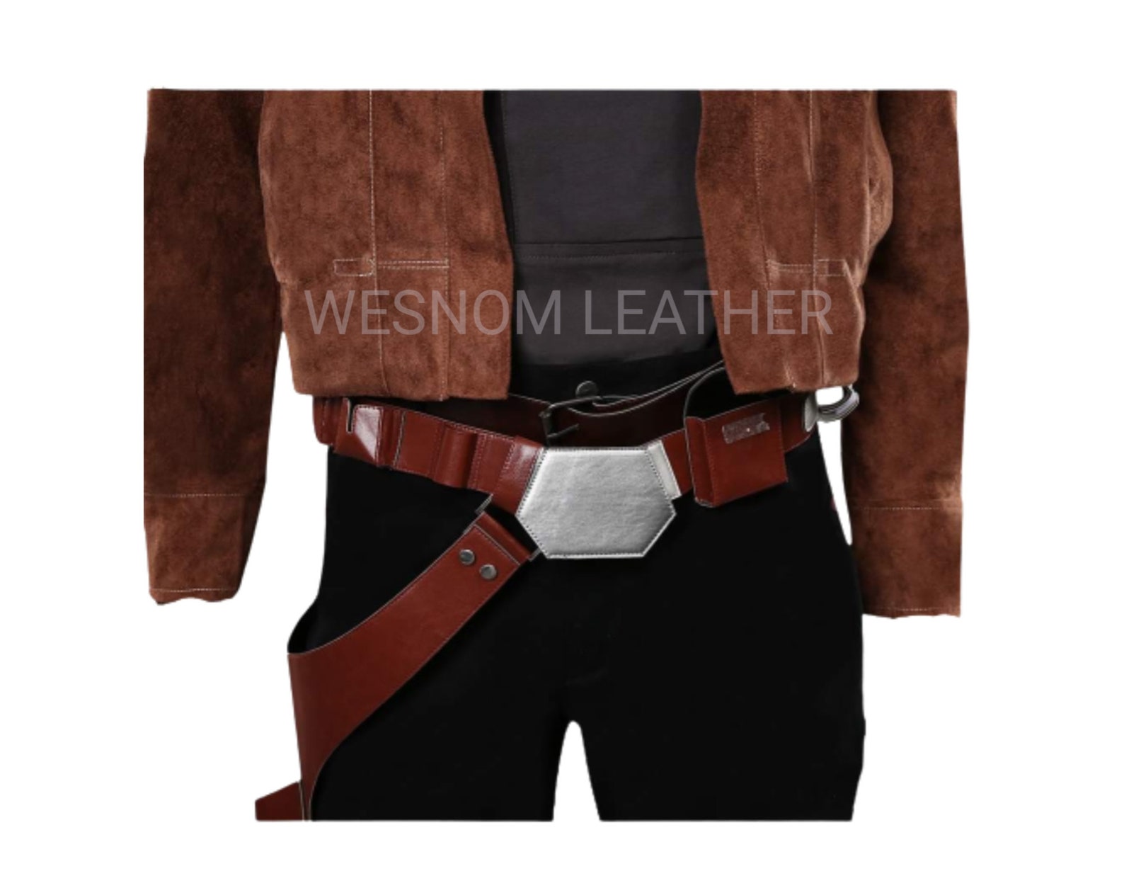 Han Solo Gun Belt With Holster Corallina Smuggler Leather Belt Etsy