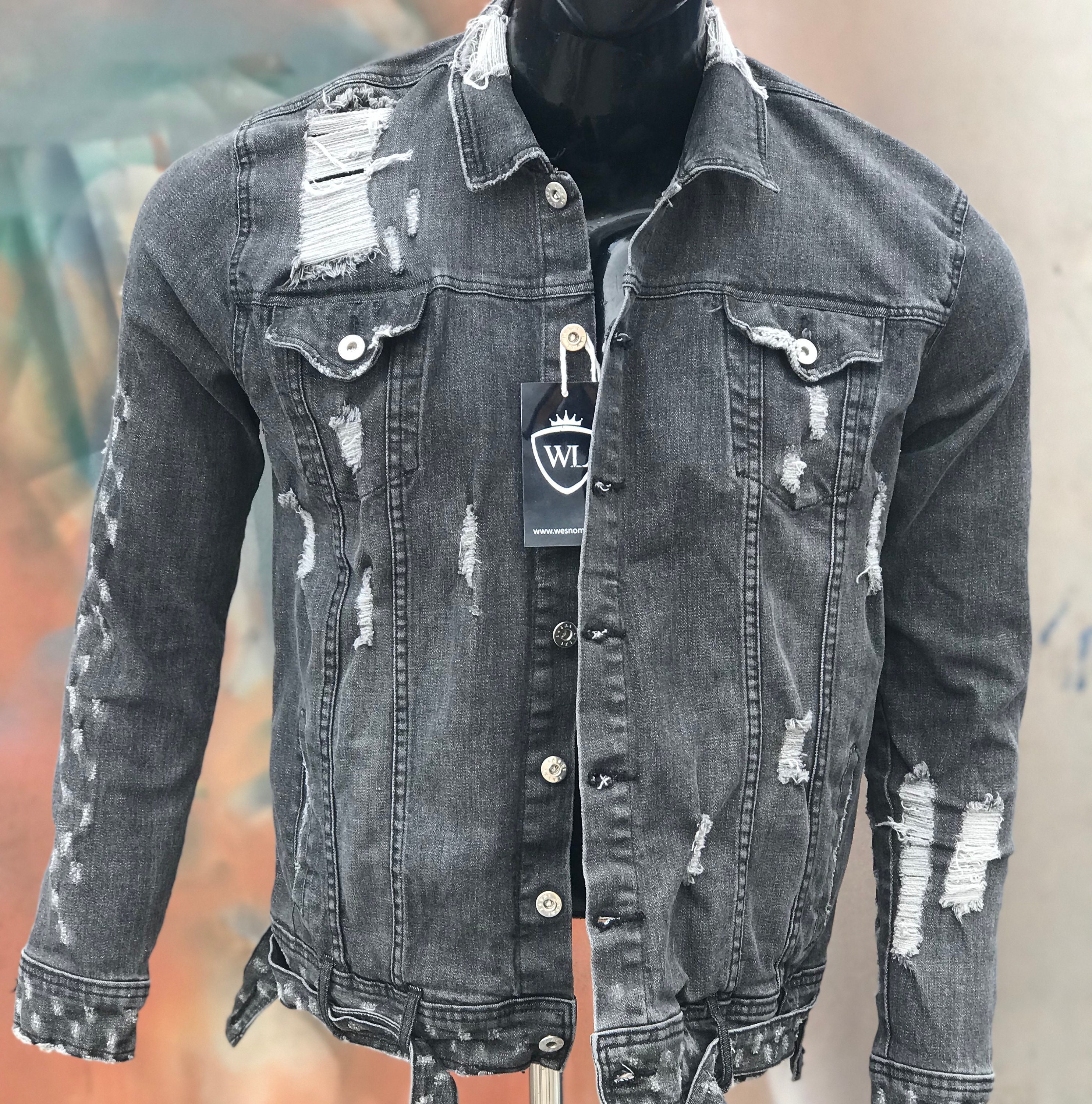 Made To Order Monogram Patchworked Portrait Denim Jacket - Men -  Ready-to-Wear