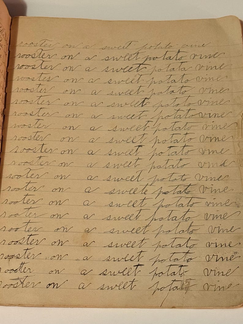 Antique Early 1900s School Notebook Full of Writing Very Cool! - Etsy