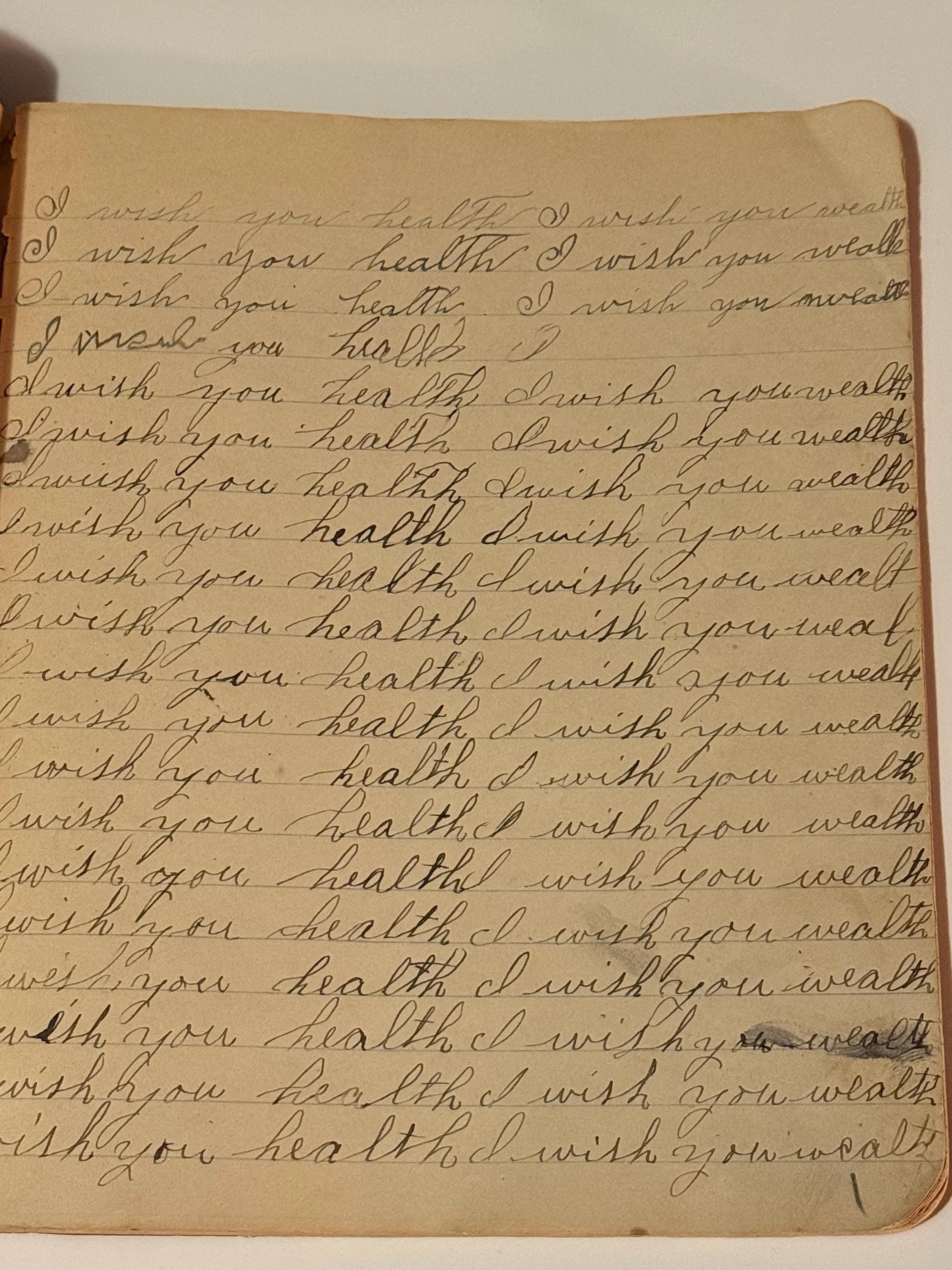 Antique Early 1900s School Notebook Full of Writing Very Cool! - Etsy