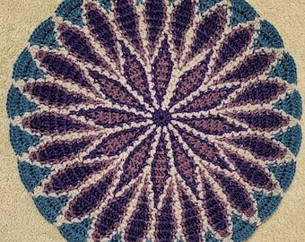 Modello all'uncinetto di mandala di Dahlia Tapestry