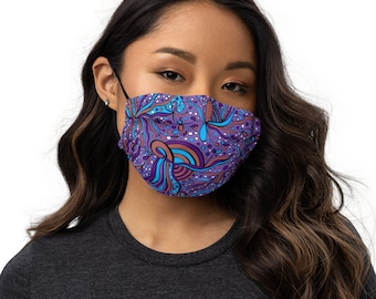 Cinna Mauve Groove Purple Premium Face Mask