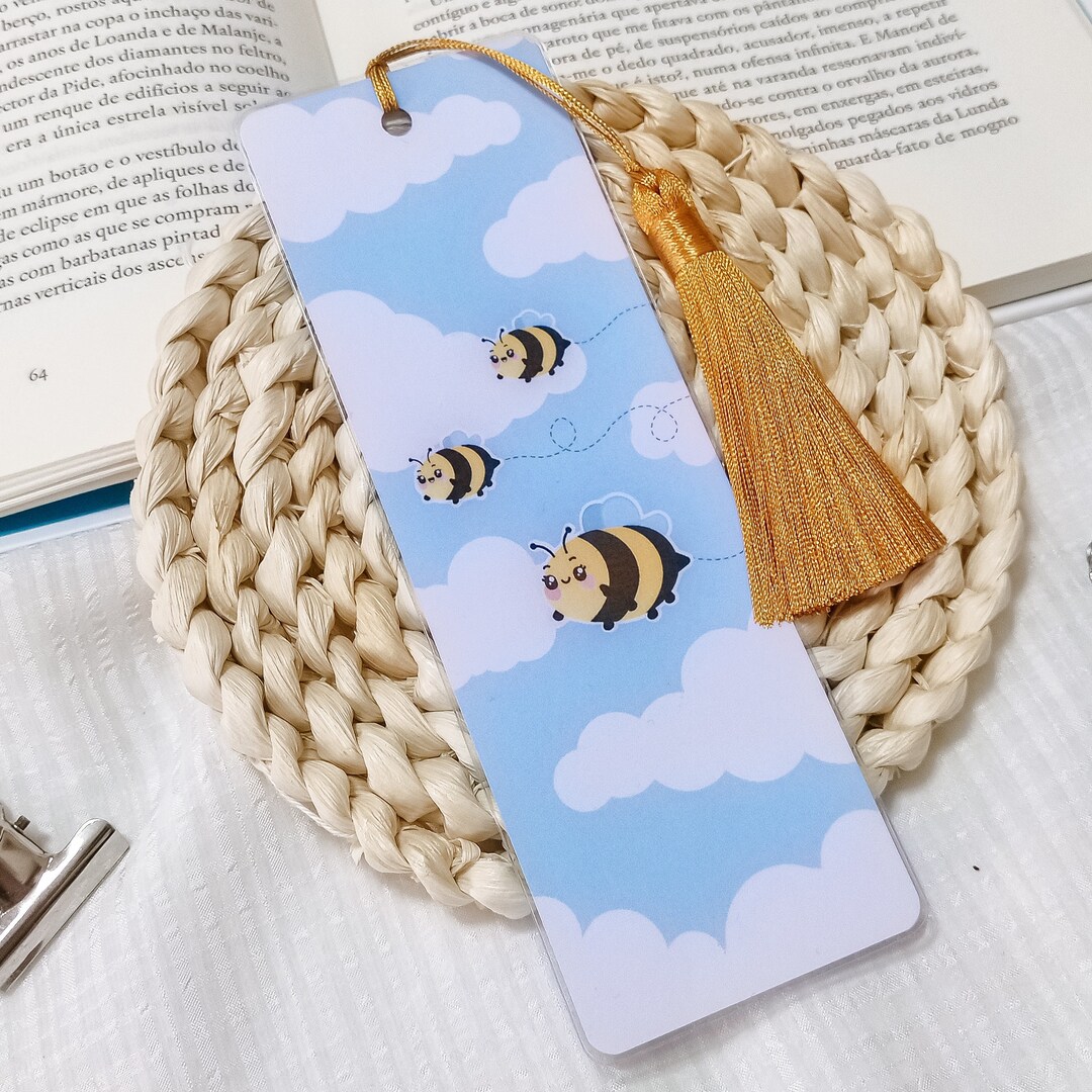 Bookmark - Bees | Laminated Bookmark With Bees | Bumble Bee Bookmark - Etsy